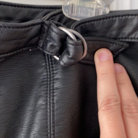 SALE 💫 🖤Free People🖤 Leather Mini Skirt ✨NWOT✨ - Picture 7 of 8